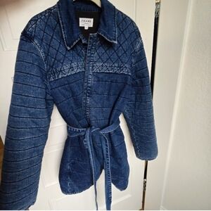 Frame denim quilted jacket, size medium
